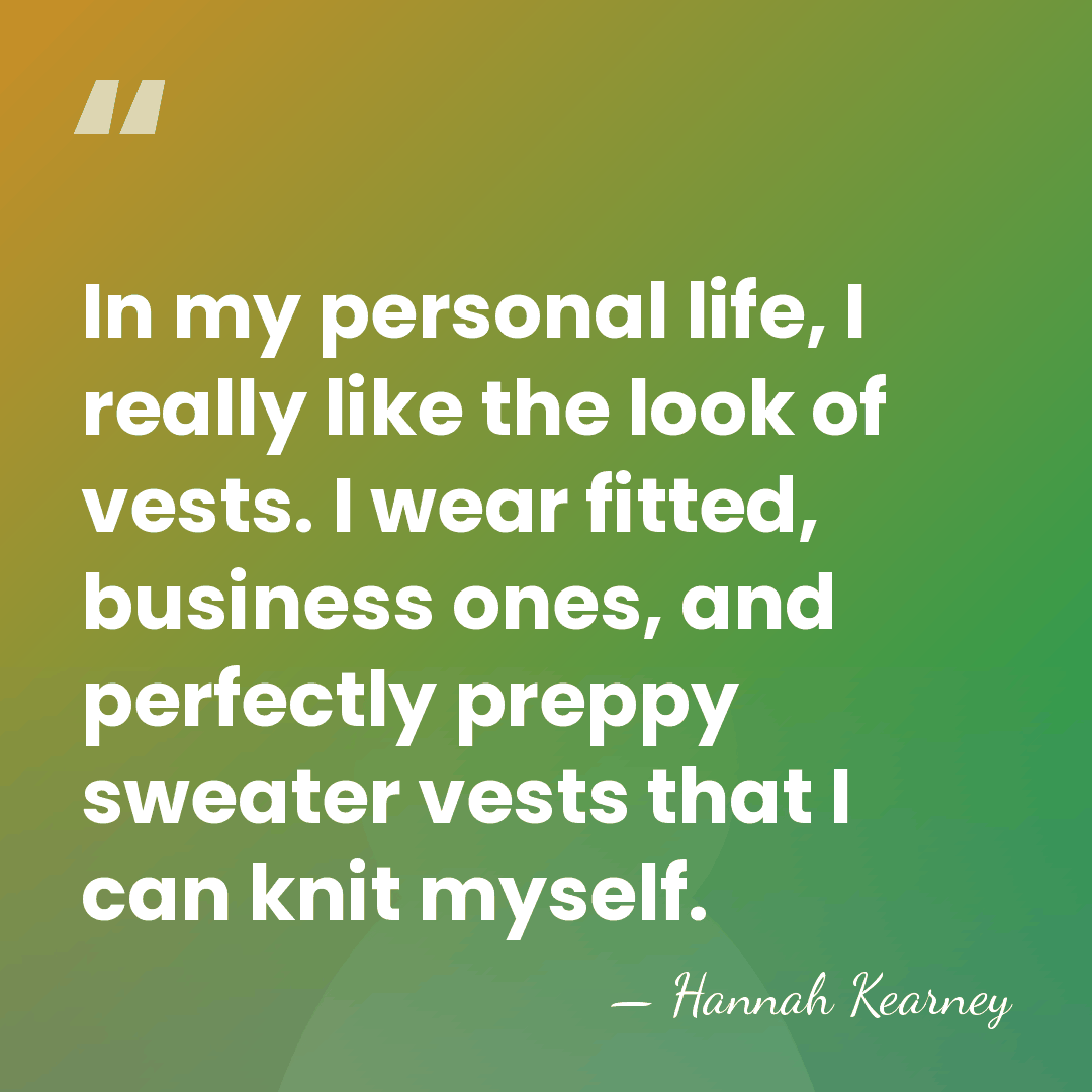 In my personal life, I really like the look of vests. I&hellip; - Hannah Kearney