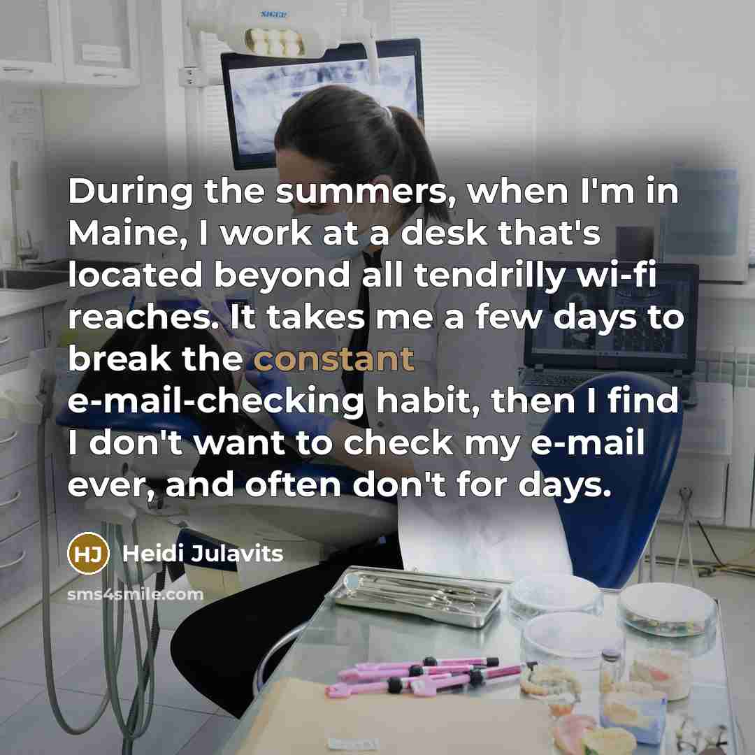 “During the summers, when I'm in Maine, I work at…” quote by Heidi Julavits