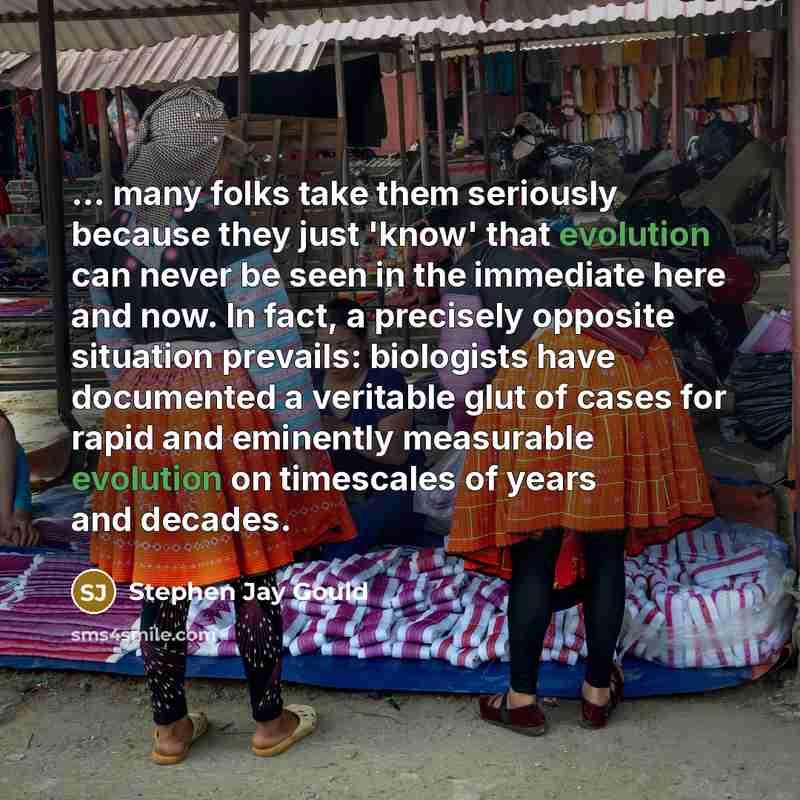 “... many folks take them seriously because they just 'know'…” quote by Stephen Jay Gould