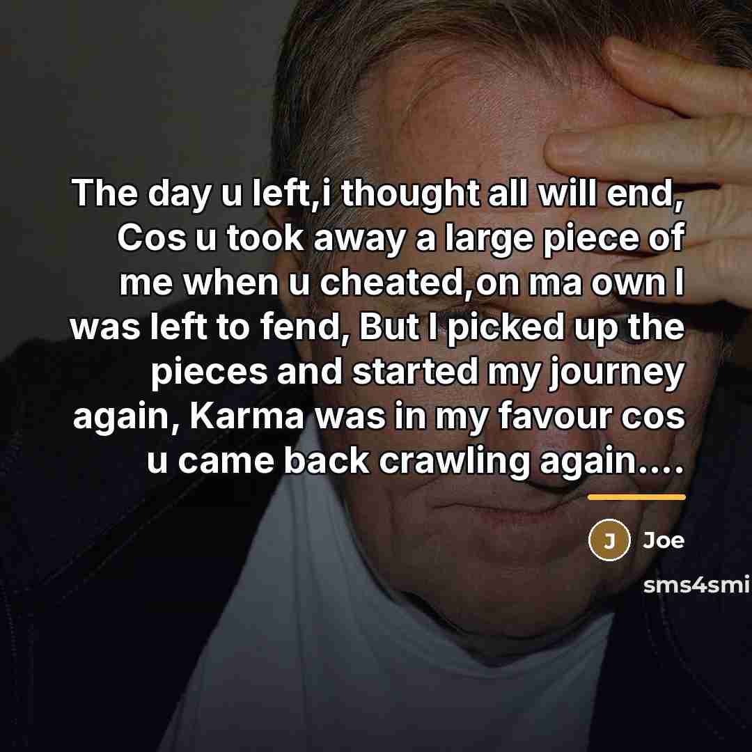 “The day u left,i thought all will end, Cos u…” quote by Joe