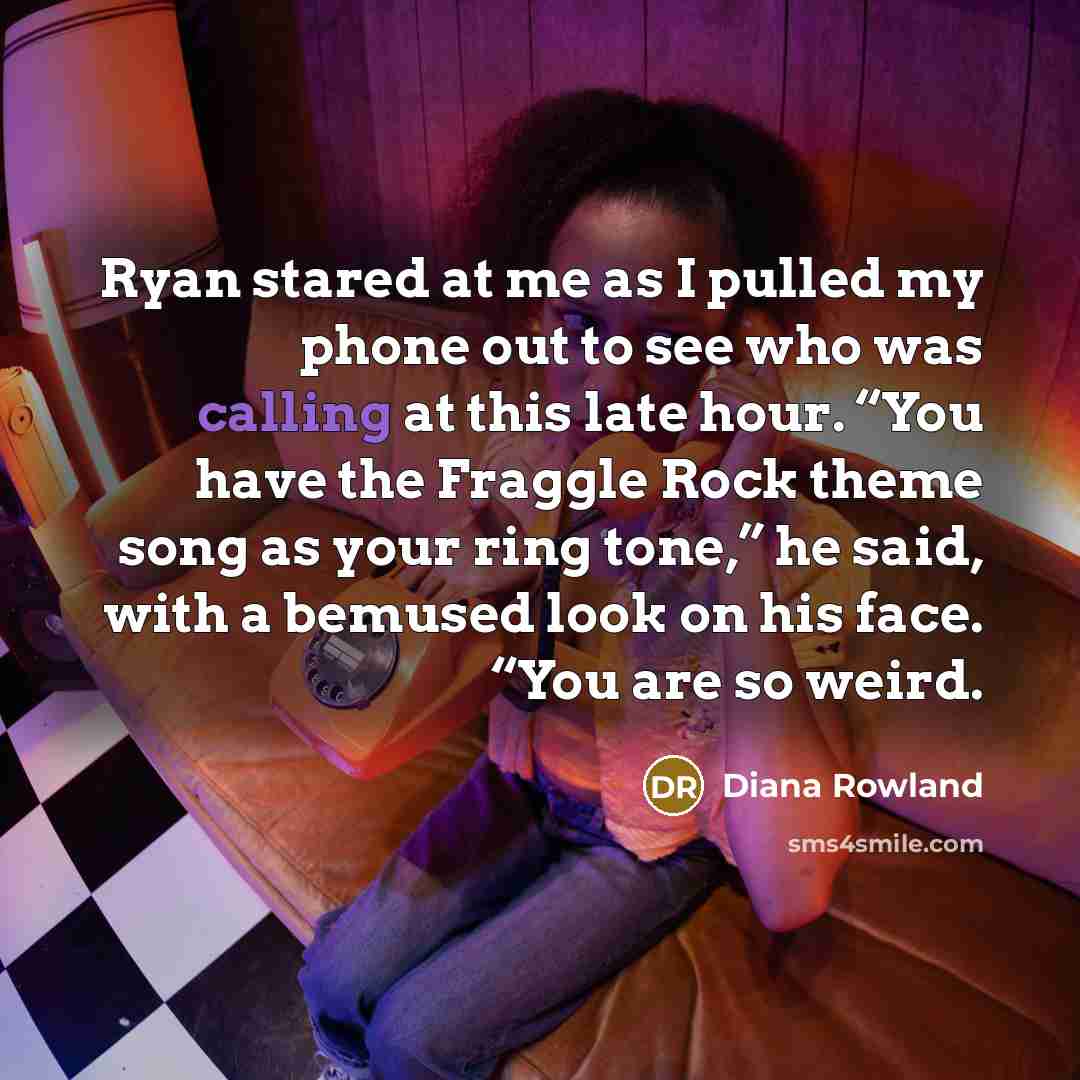 “Ryan stared at me as I pulled my phone out…” quote by Diana Rowland