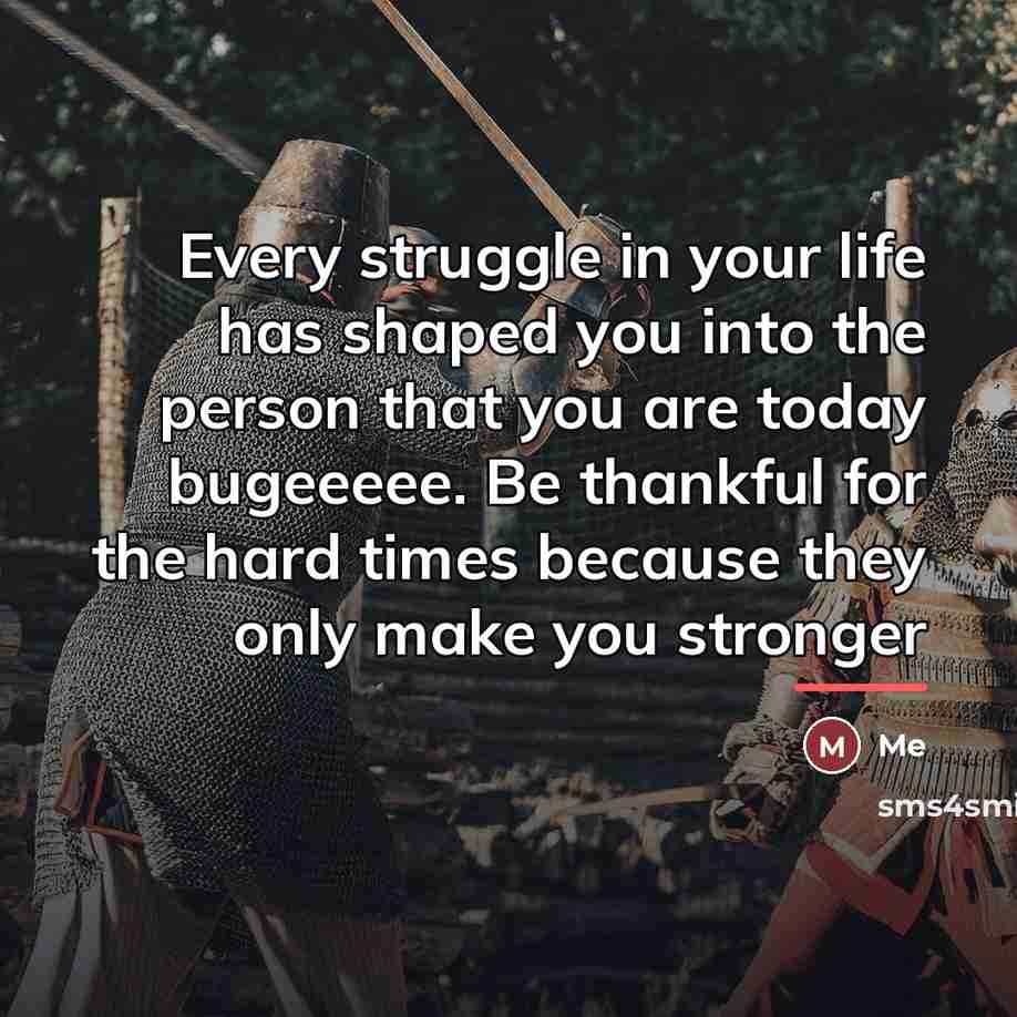 “Every struggle in your life has shaped you into the…” quote by Me
