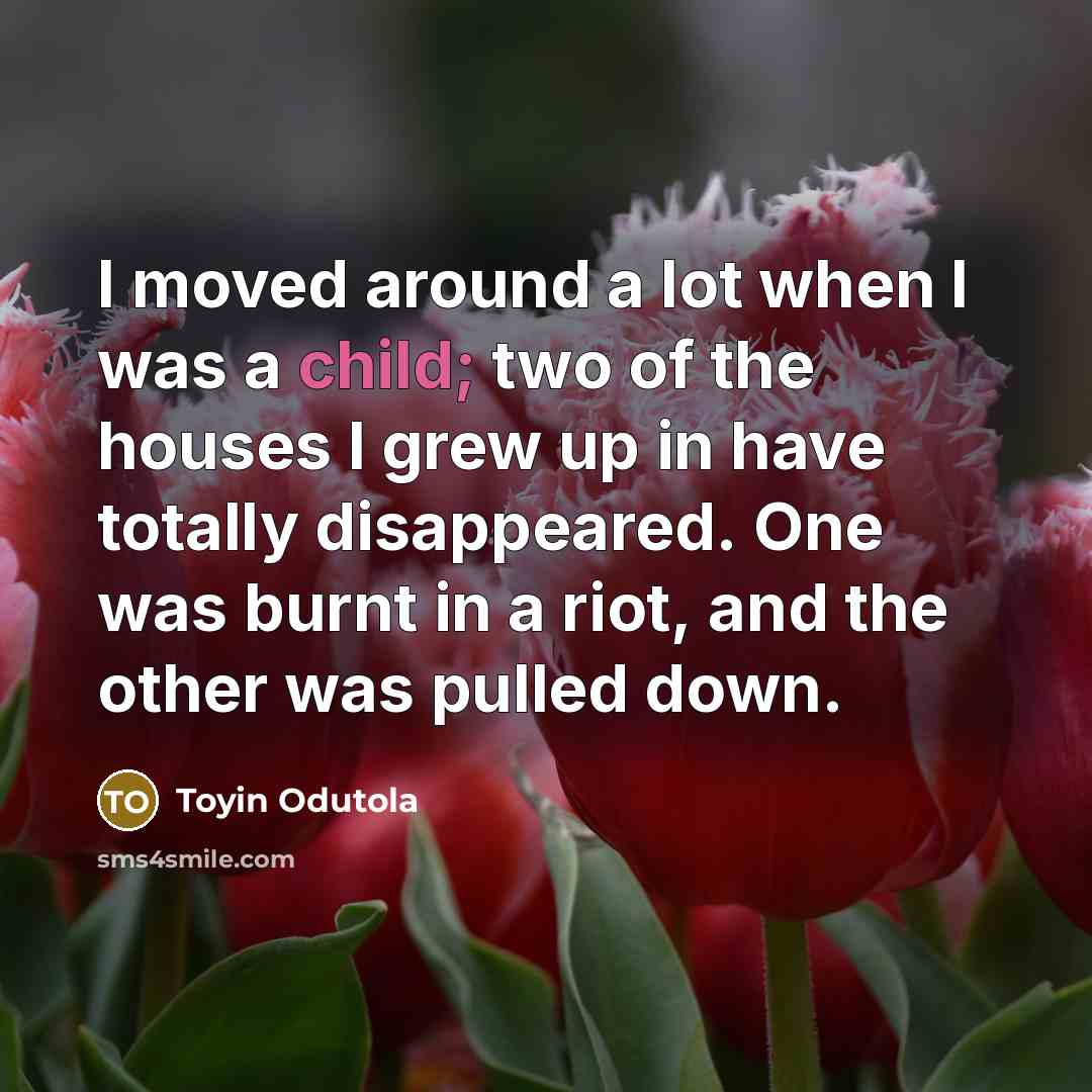 “I moved around a lot when I was a child;…” quote by Toyin Odutola
