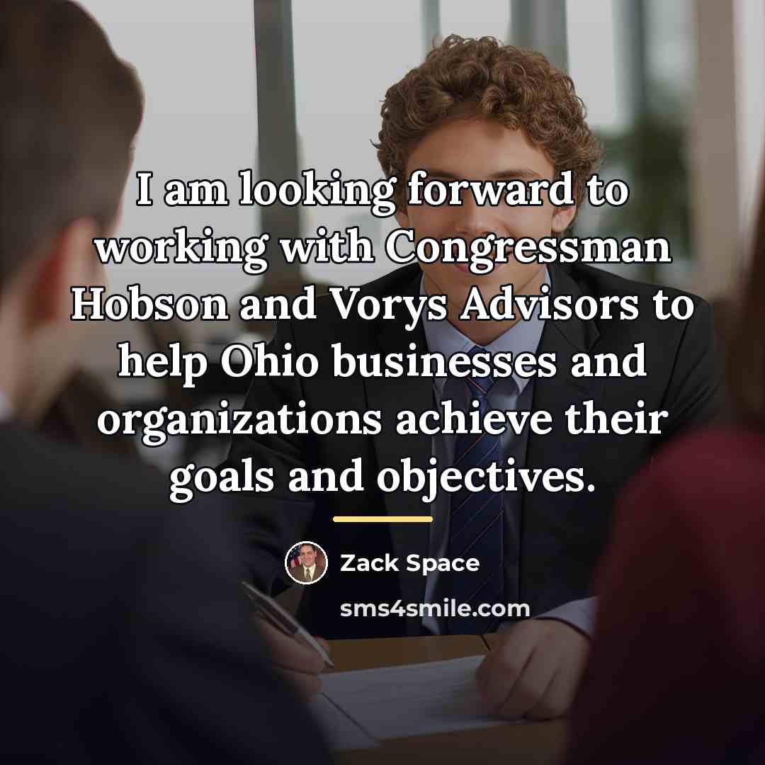 “I am looking forward to working with Congressman Hobson and…” quote by Zack Space