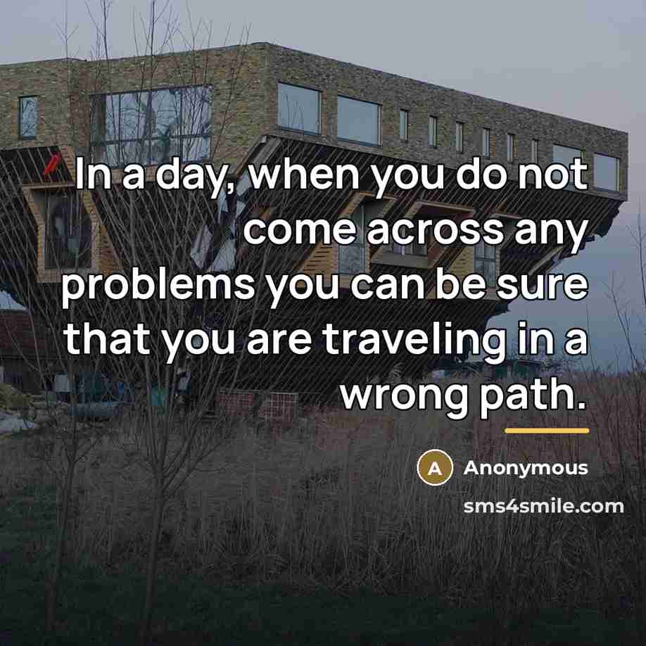 “In a day, when you do not come across any…” quote by Anonymous