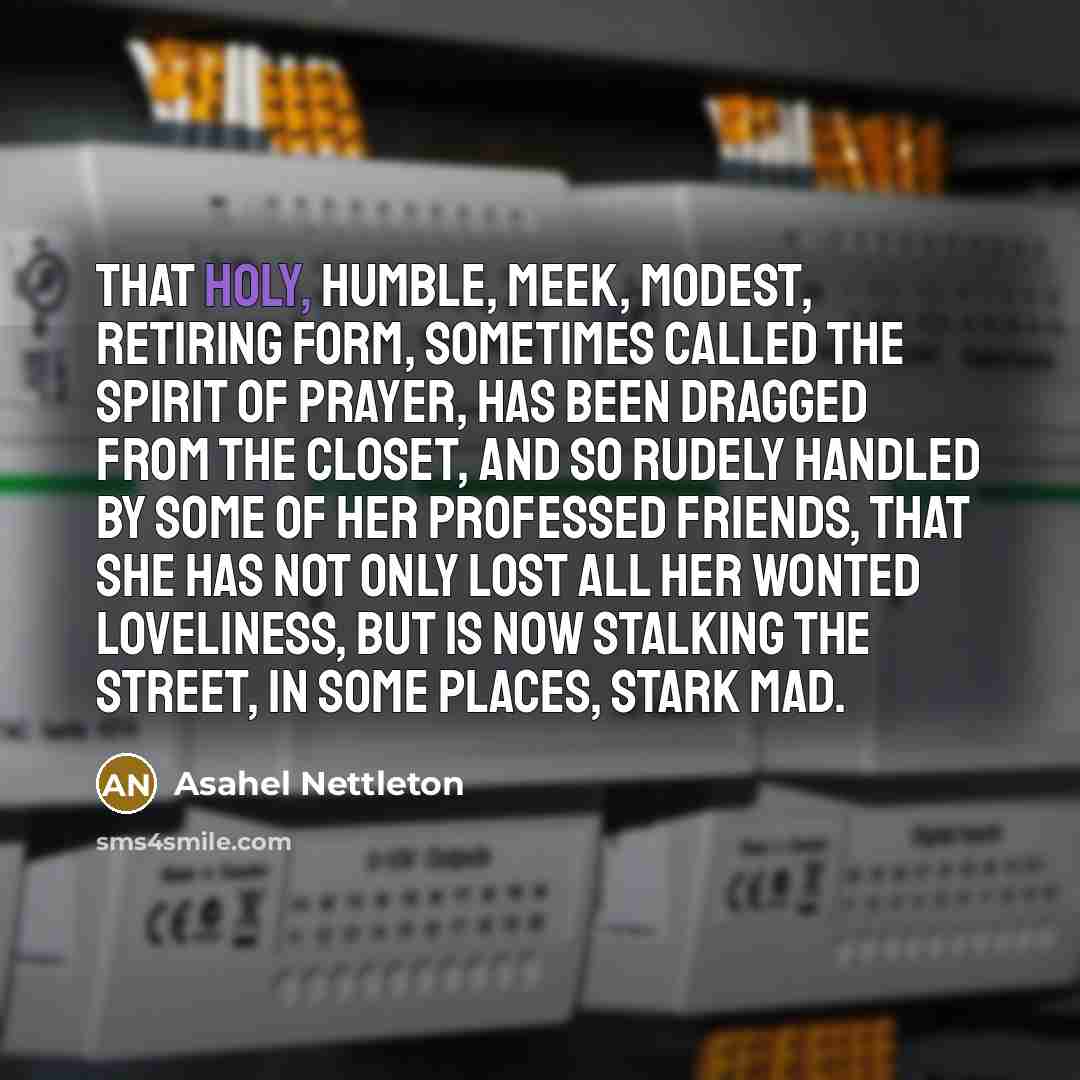 “That holy, humble, meek, modest, retiring Form, sometimes called the…” quote by Asahel Nettleton