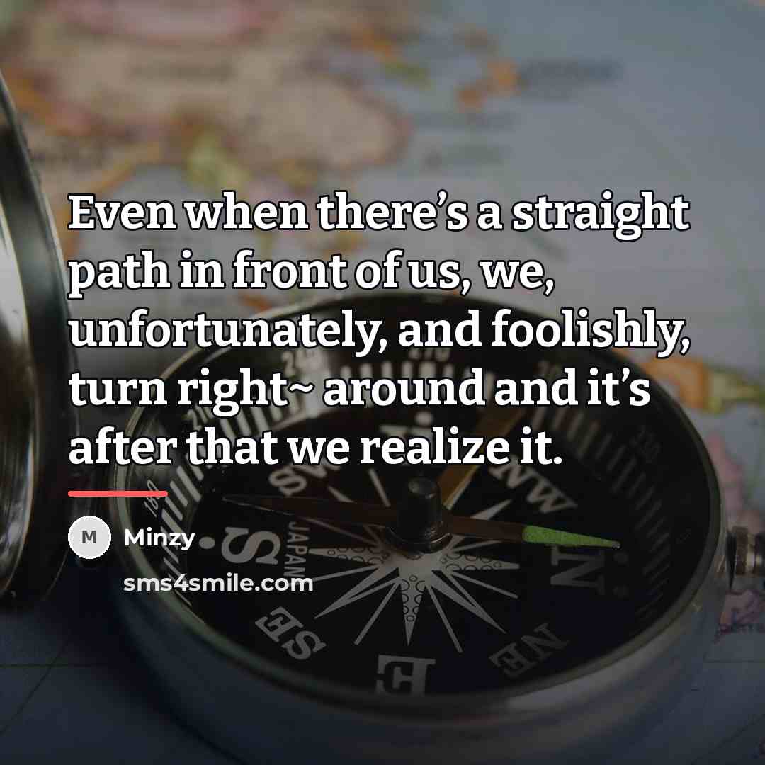 “Even when there’s a straight path in front of us,…” quote by Minzy