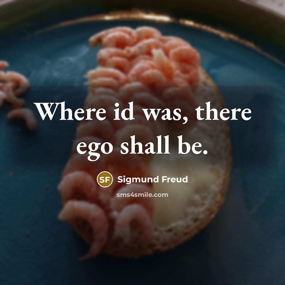 “Where id was, there ego shall be.…” quote by Sigmund Freud