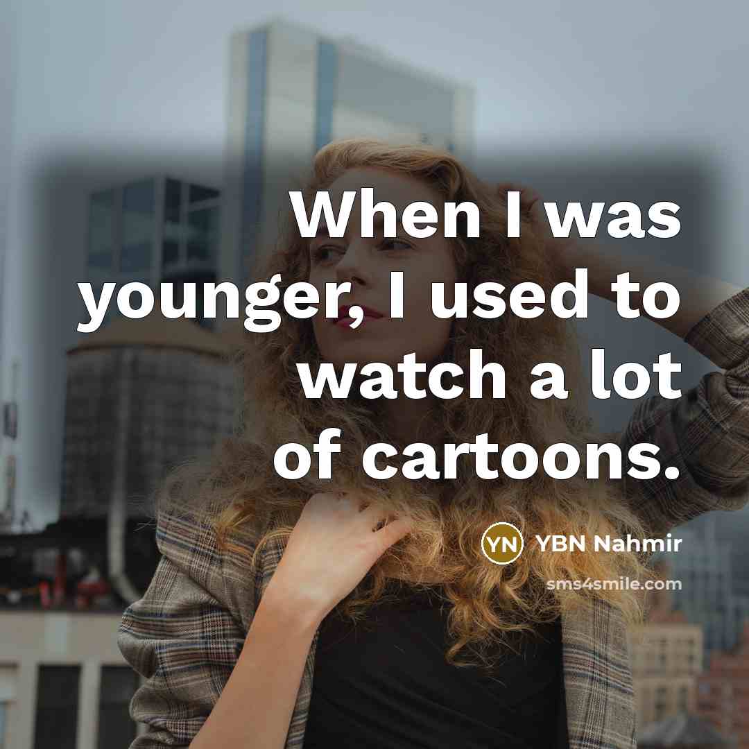 “When I was younger, I used to watch a lot…” quote by YBN Nahmir
