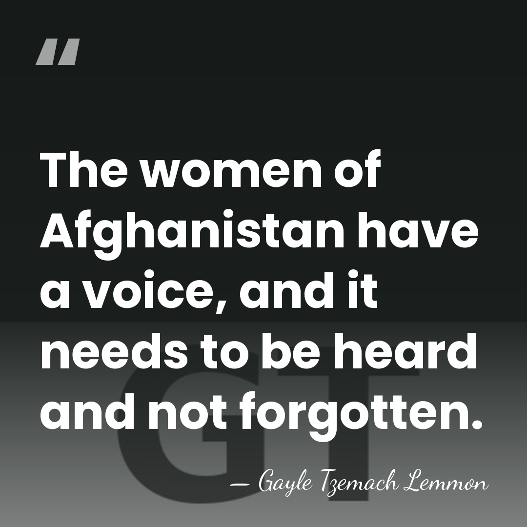 The women of Afghanistan have a voice, and it needs to be&hellip; - Gayle Tzemach Lemmon