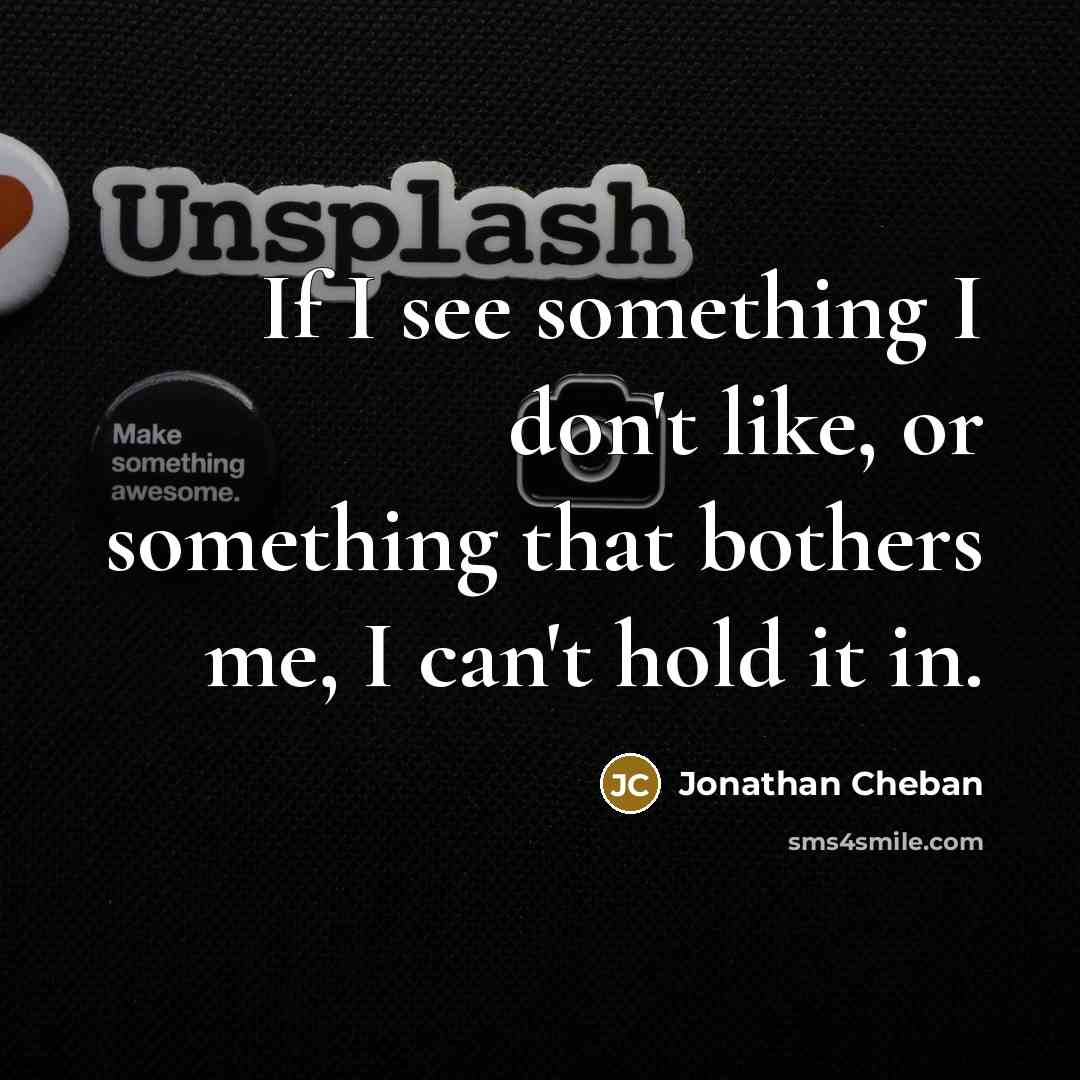 “If I see something I don't like, or something that…” quote by Jonathan Cheban