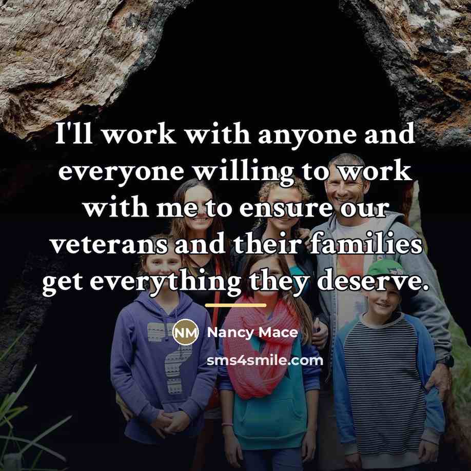“I'll work with anyone and everyone willing to work with…” quote by Nancy Mace