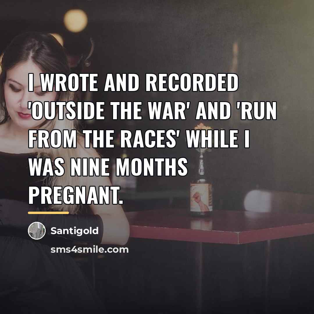 “I wrote and recorded 'Outside the War' and 'Run from…” quote by Santigold
