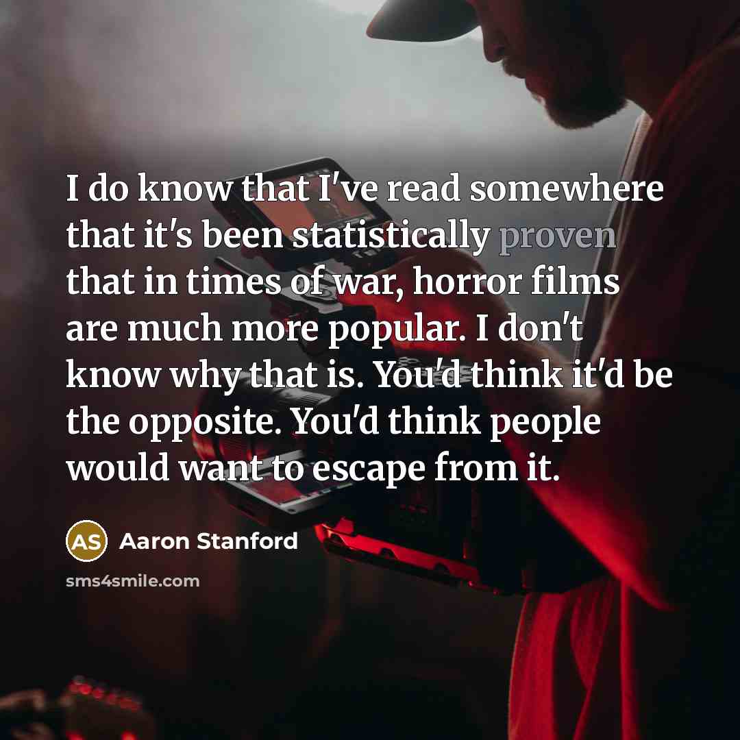“I do know that I've read somewhere that it's been…” quote by Aaron Stanford