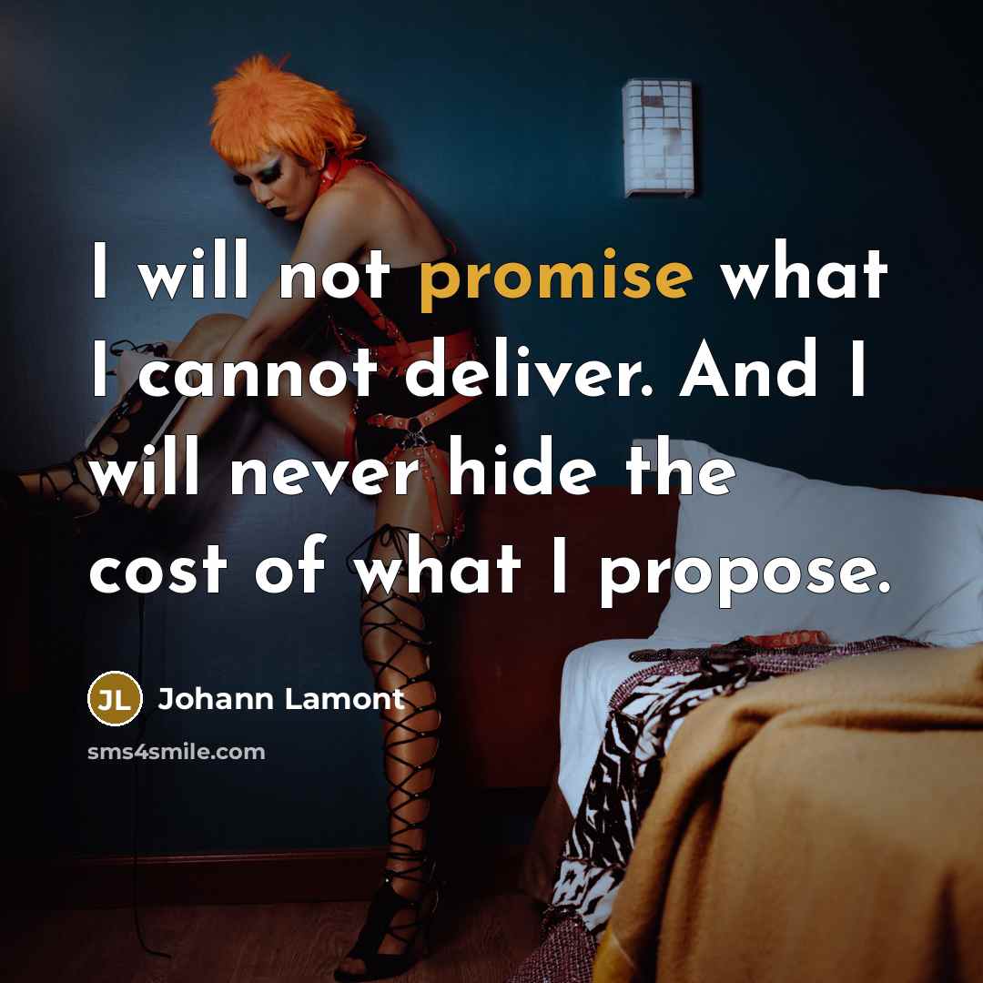 “I will not promise what I cannot deliver. And I…” quote by Johann Lamont