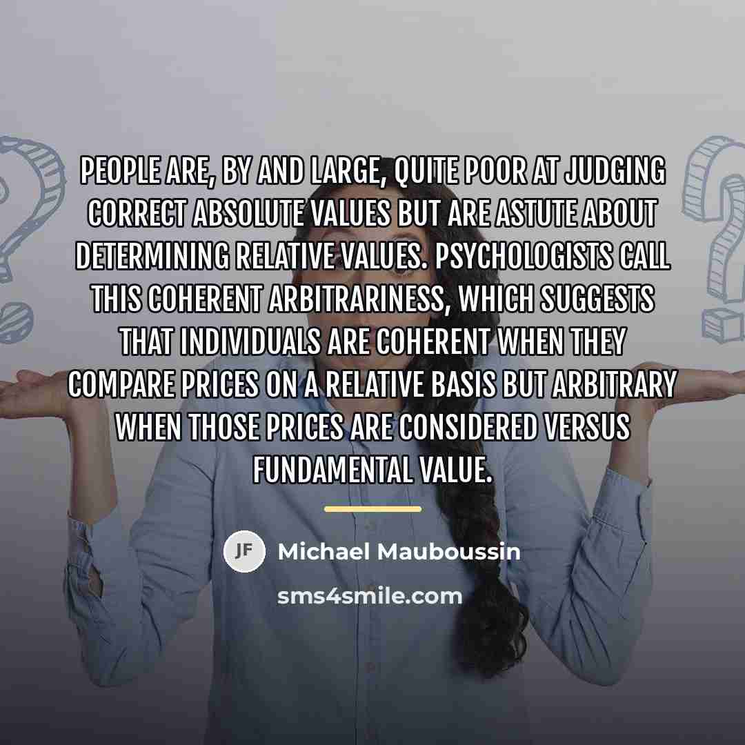 “People are, by and large, quite poor at judging correct…” quote by Michael Mauboussin