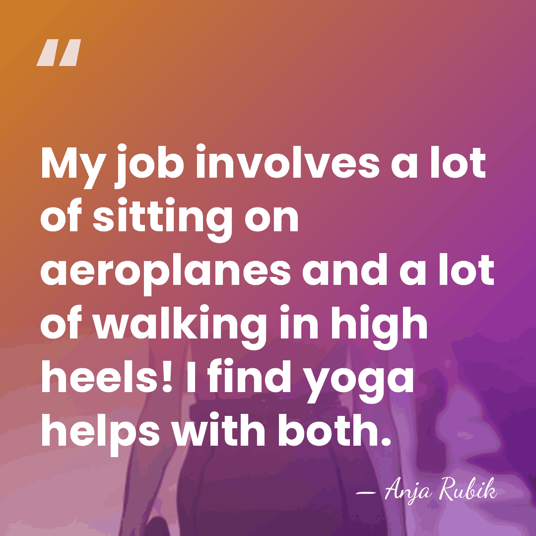 My job involves a lot of sitting on aeroplanes and a lot&hellip; - Anja Rubik