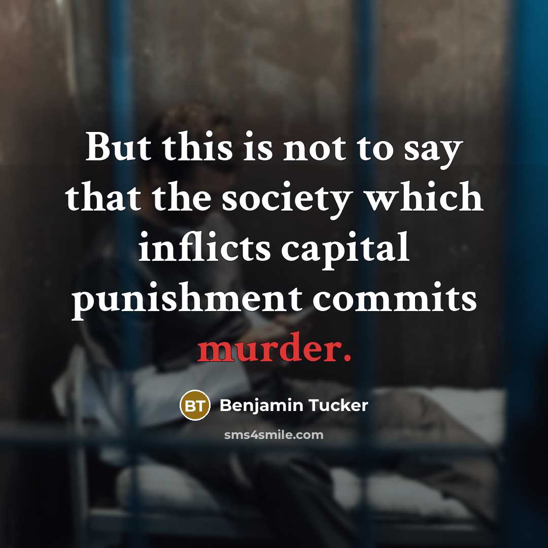 “But this is not to say that the society which…” quote by Benjamin Tucker