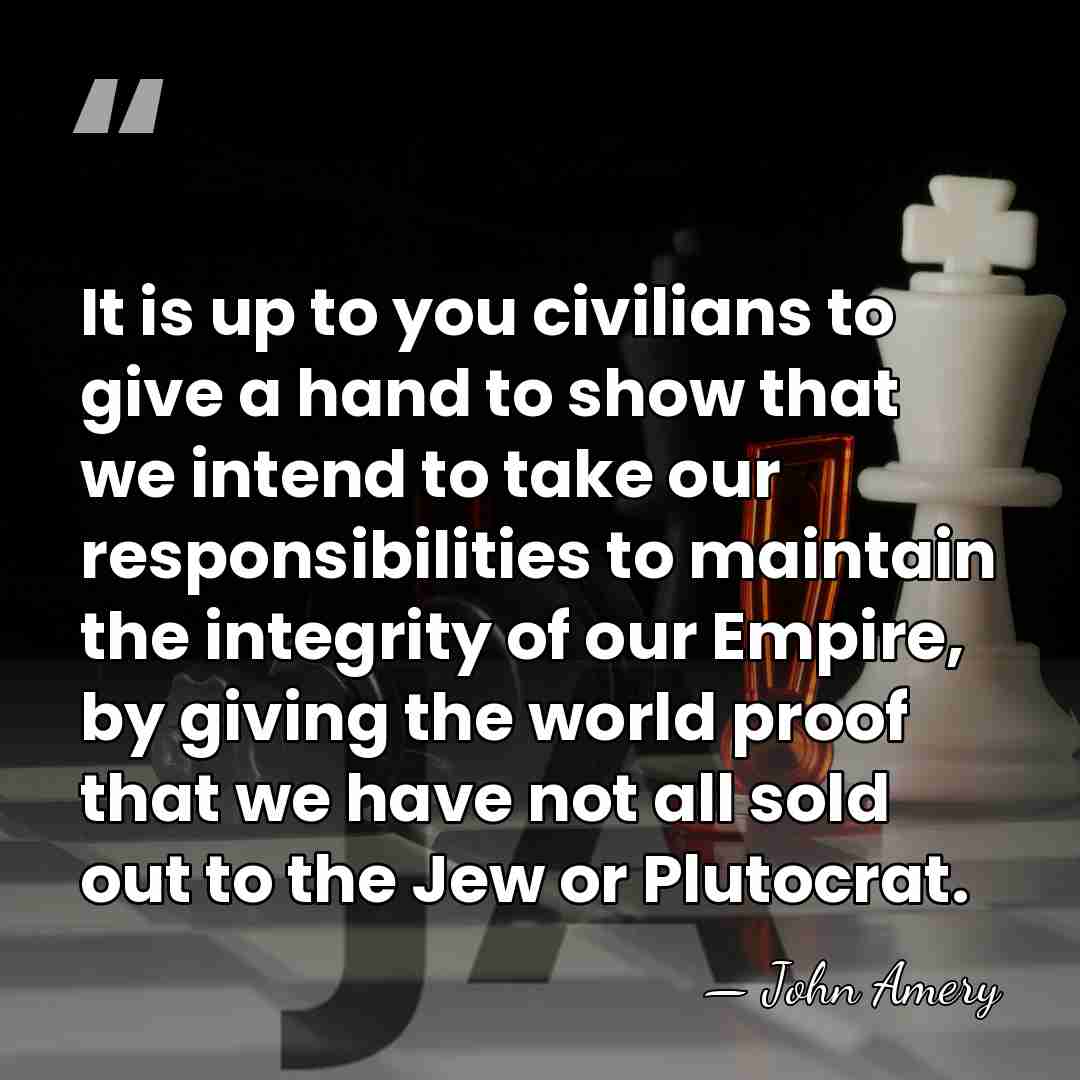 It is up to you civilians to give a hand to show&hellip; - John Amery