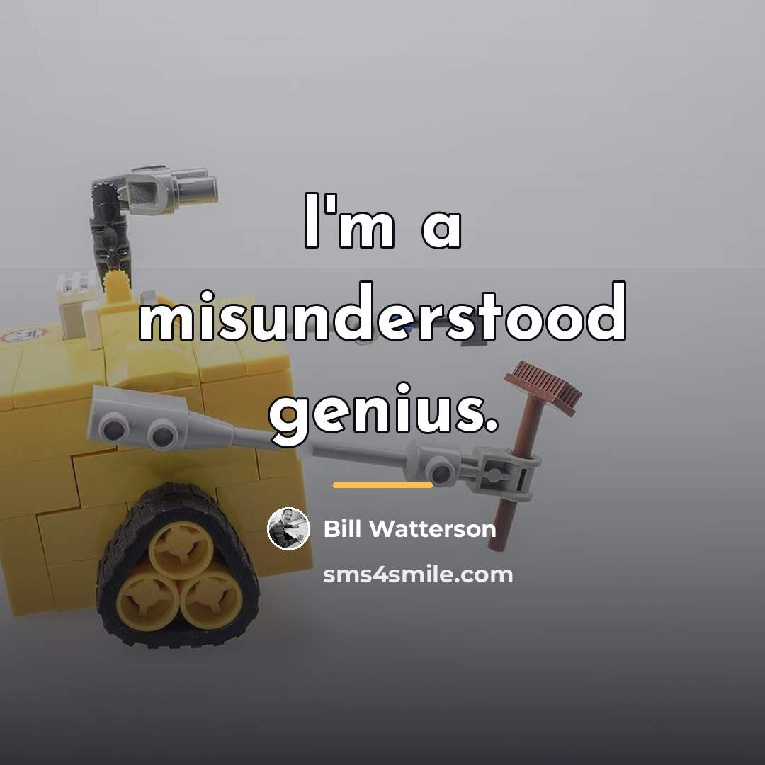“I'm a misunderstood genius.…” quote by Bill Watterson