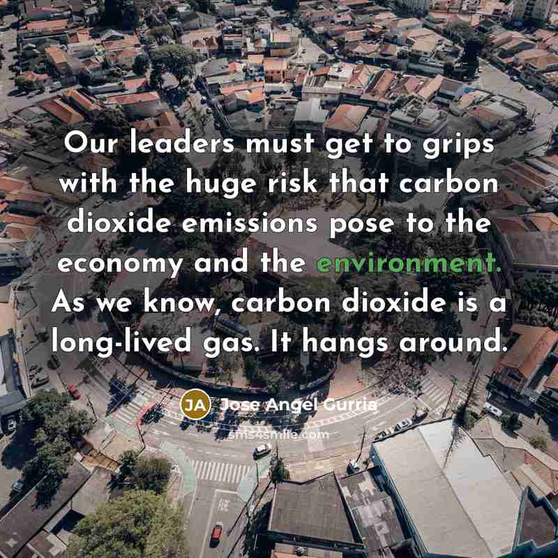 “Our leaders must get to grips with the huge risk…” quote by Jose Angel Gurria