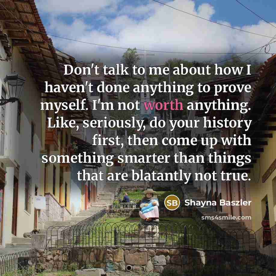 “Don't talk to me about how I haven't done anything…” quote by Shayna Baszler