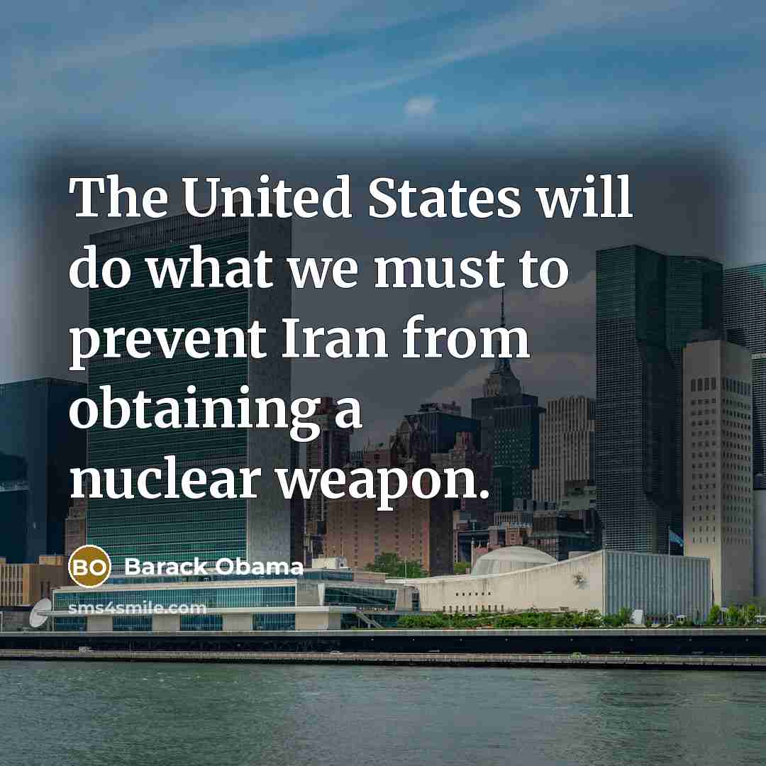 “The United States will do what we must to prevent…” quote by Barack Obama