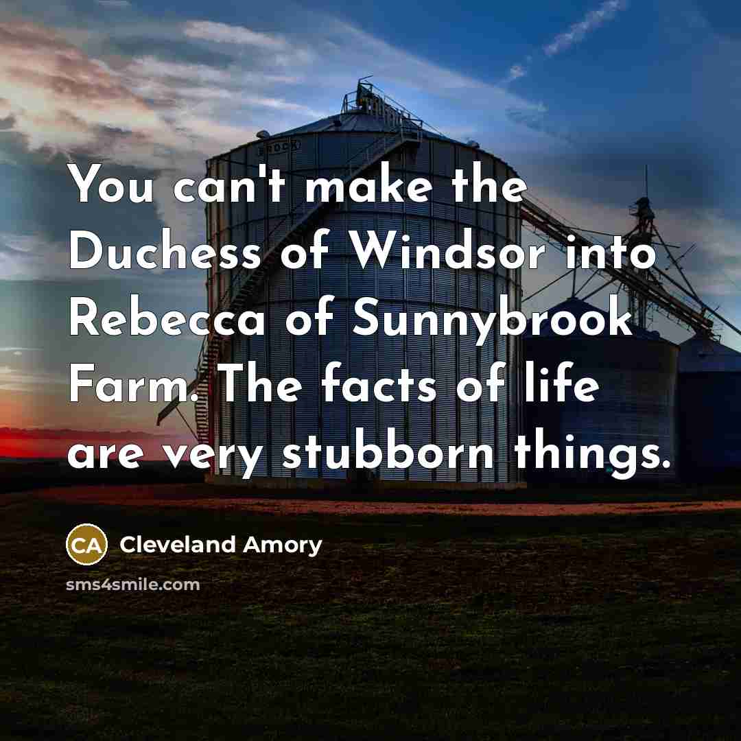 “You can't make the Duchess of Windsor into Rebecca of…” quote by Cleveland Amory