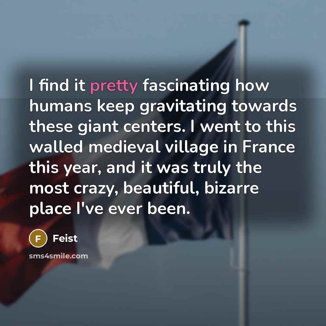 “I find it pretty fascinating how humans keep gravitating towards…” quote by Feist