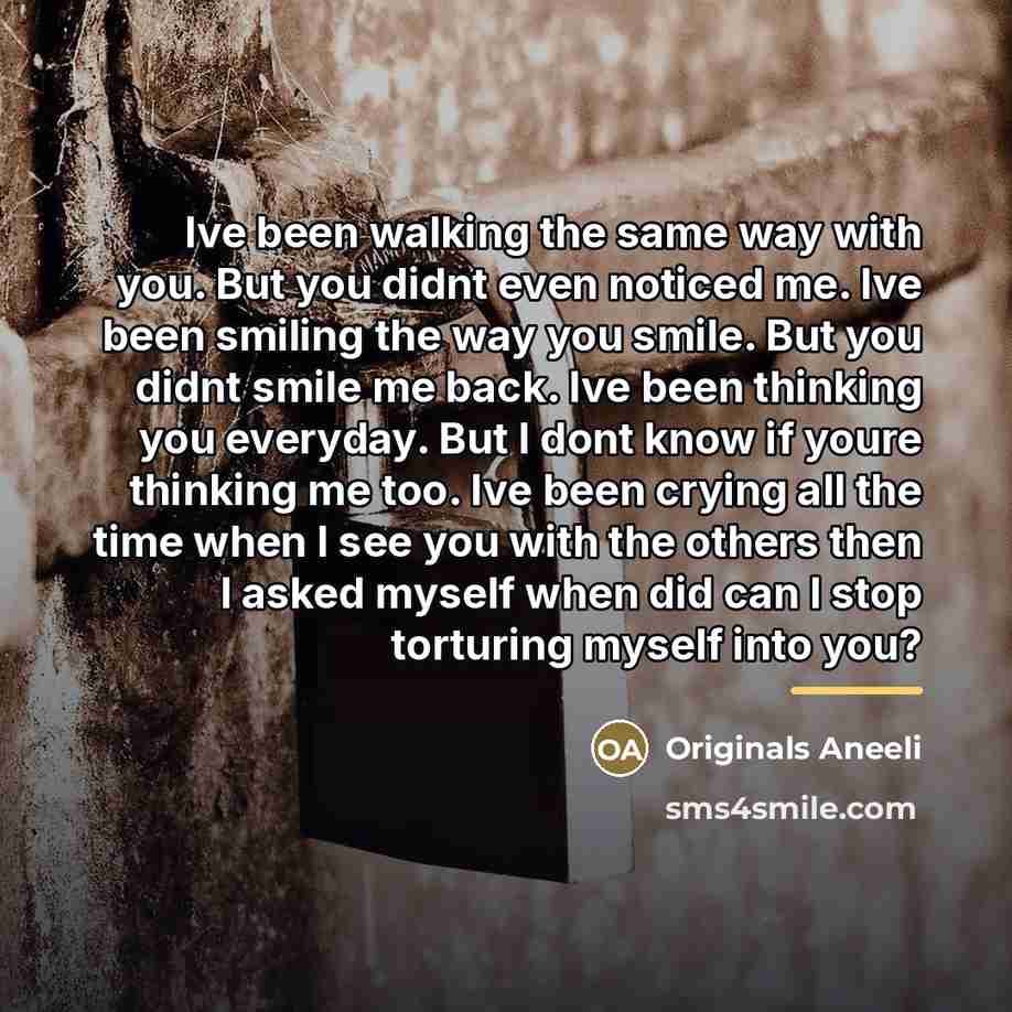 “Ive been walking the same way with you. But you…” quote by Originals Aneeli
