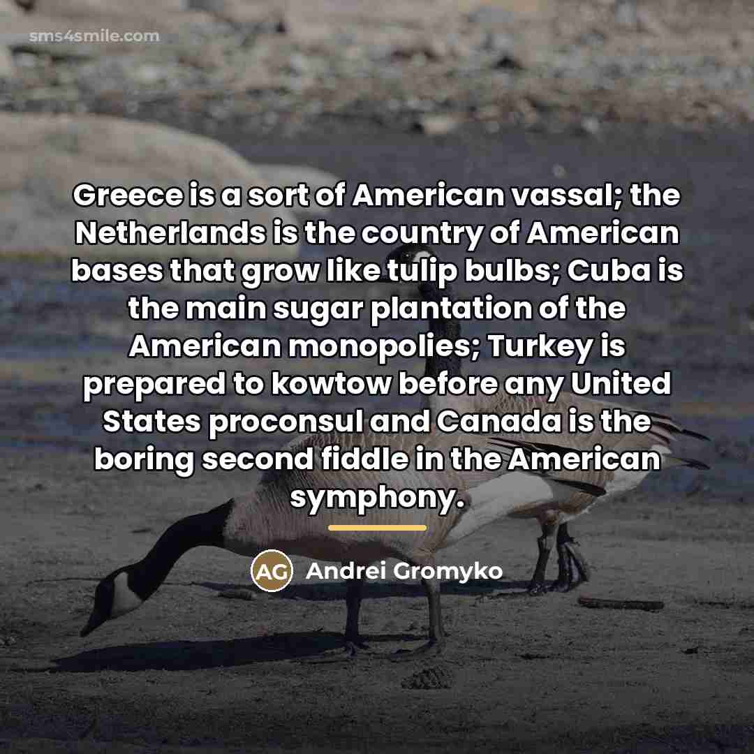 “Greece is a sort of American vassal; the Netherlands is…” quote by Anonymous