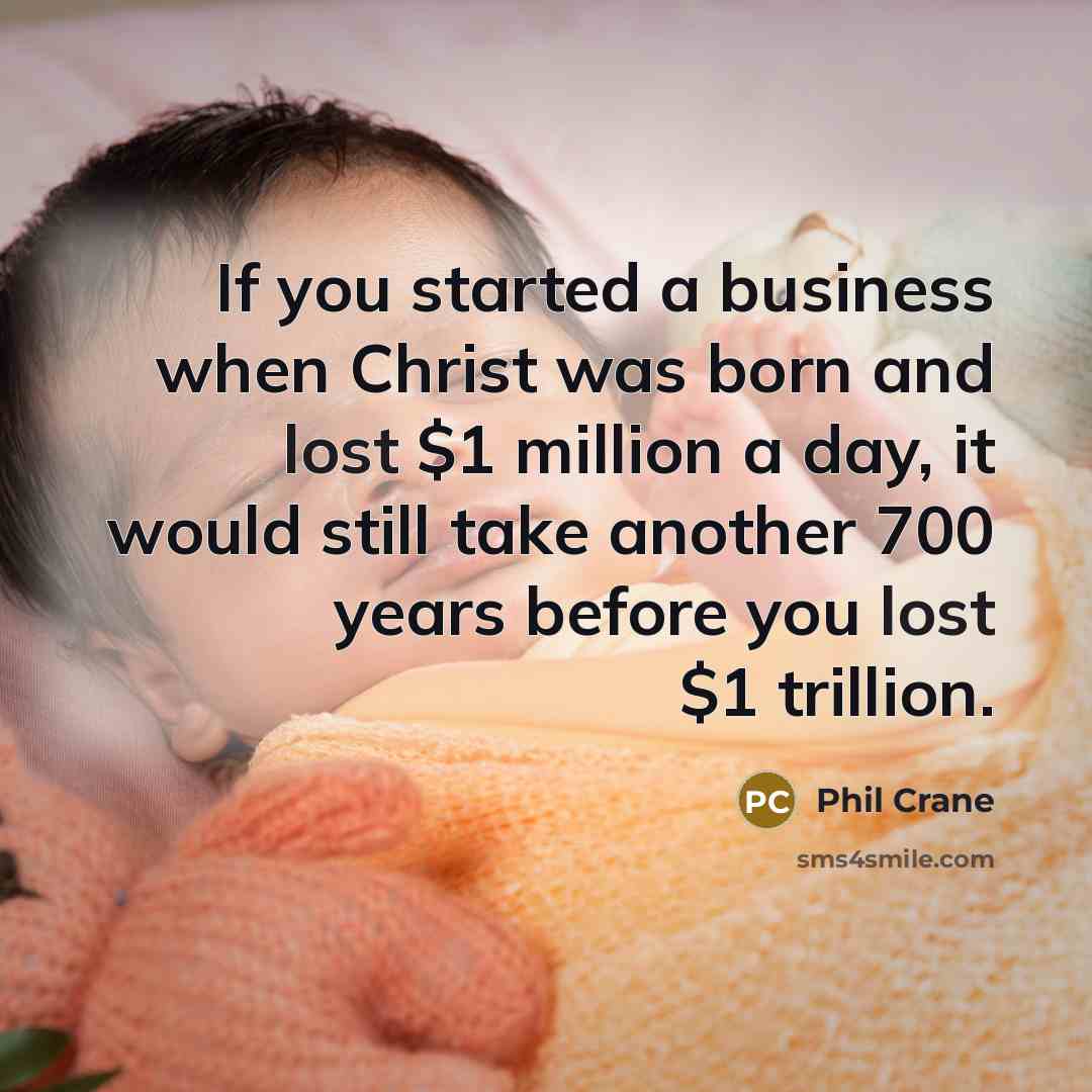 “If you started a business when Christ was born and…” quote by Phil Crane