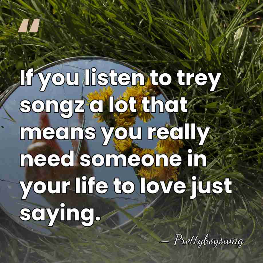 If you listen to trey songz a lot that means you really&hellip; - Prettyboyswag