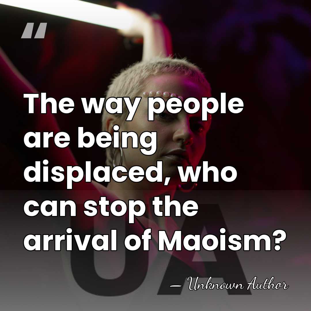 The way people are being displaced, who can stop the arrival of&hellip; - Unknown Author