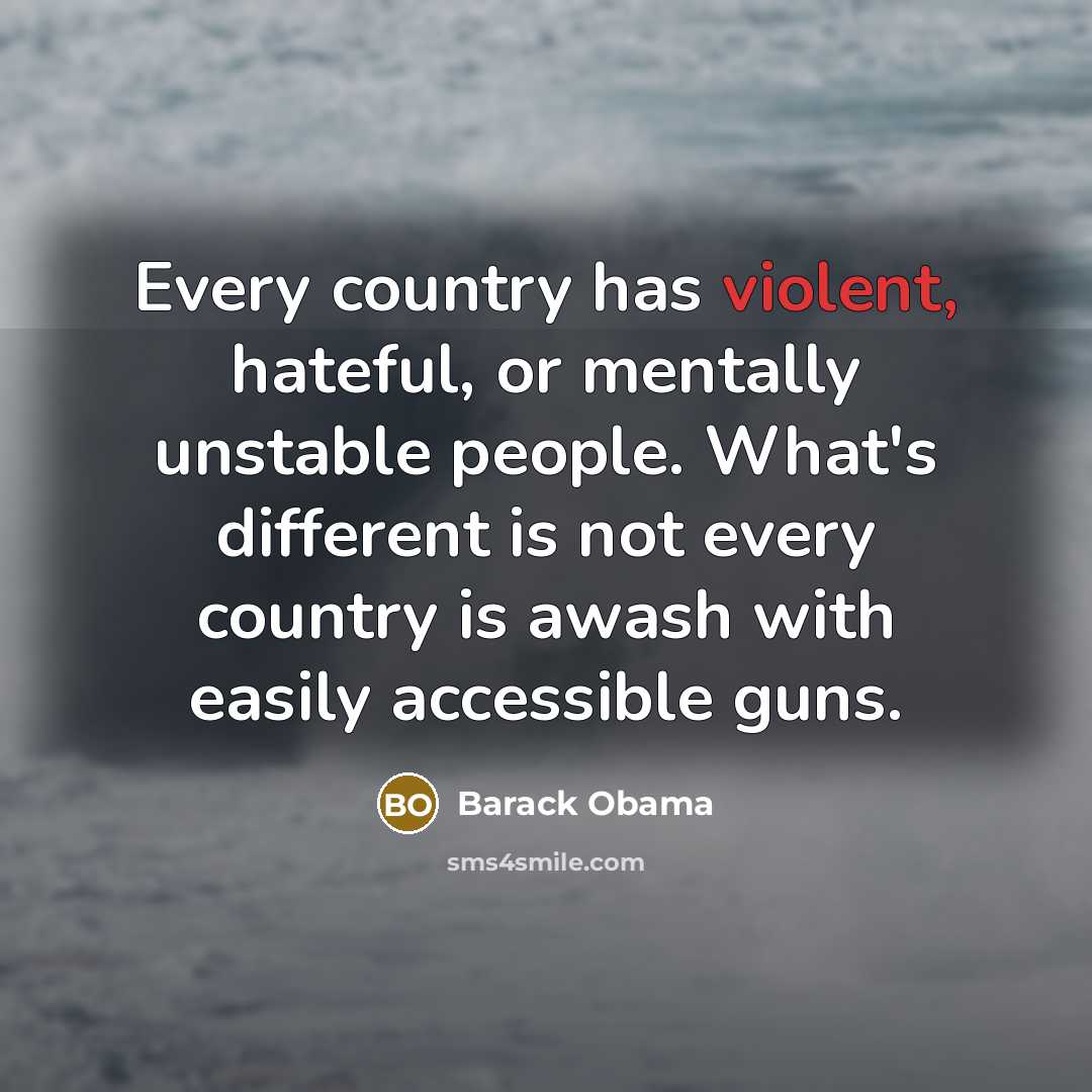 “Every country has violent, hateful, or mentally unstable people. What's…” quote by Barack Obama