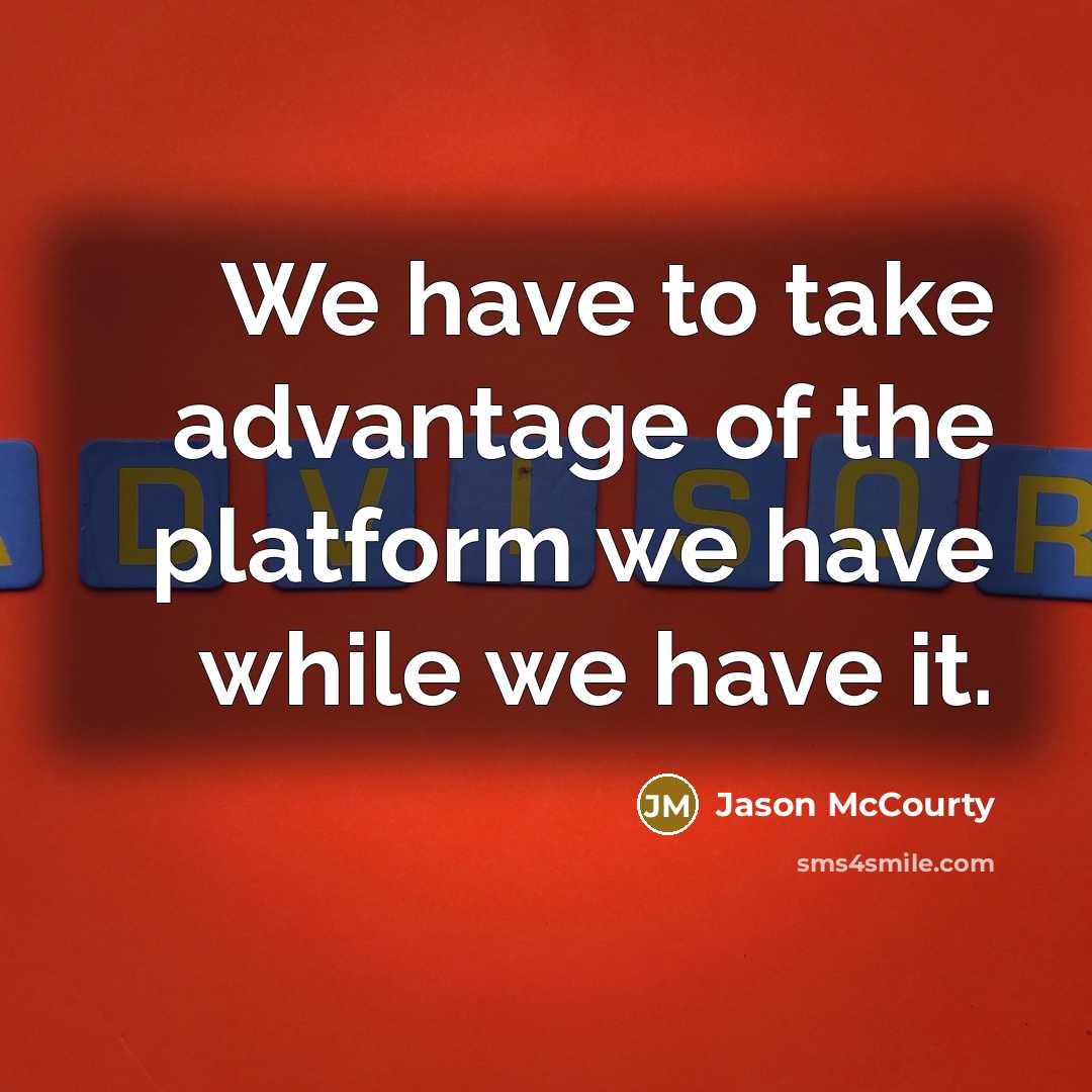 “We have to take advantage of the platform we have…” quote by Jason McCourty