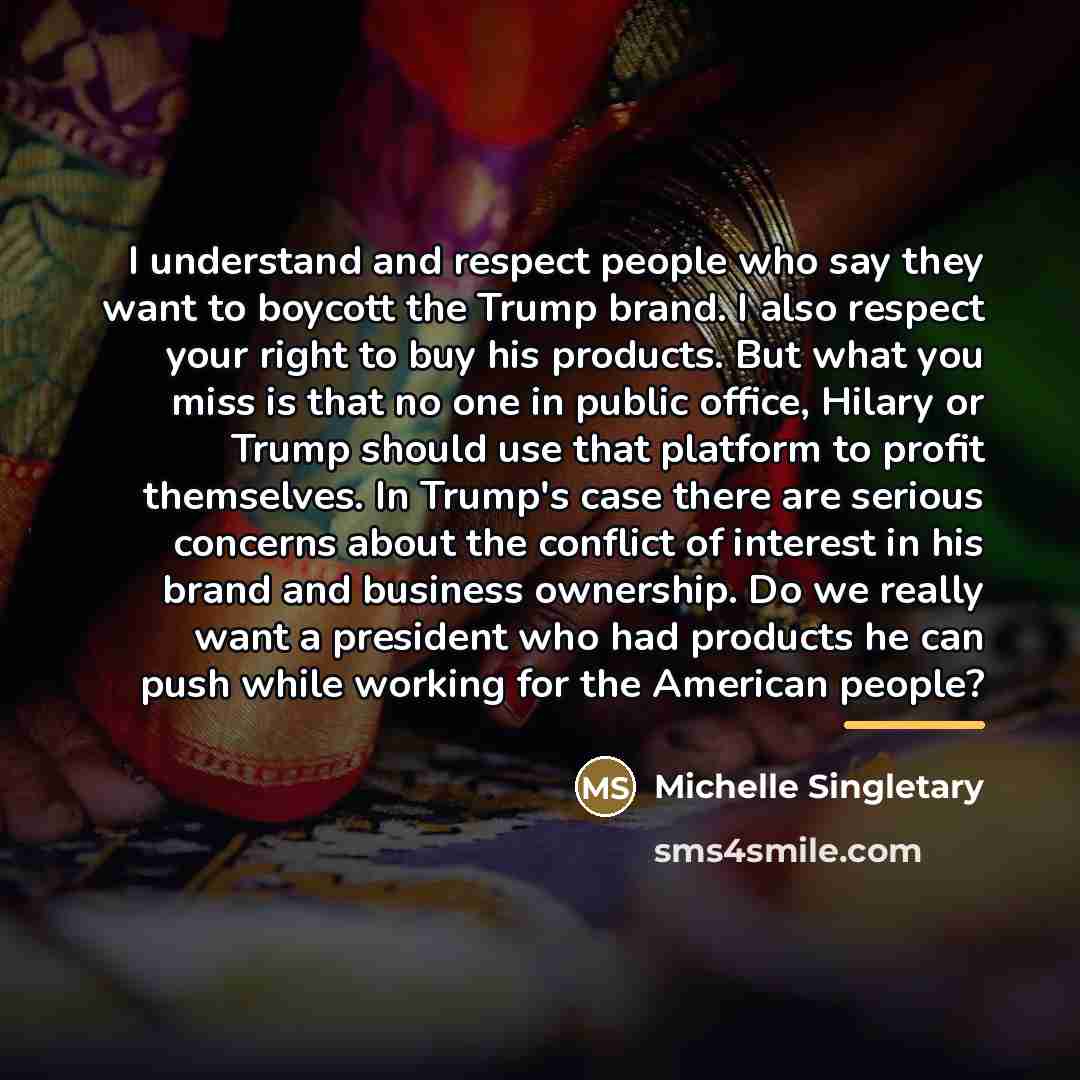“I understand and respect people who say they want to…” quote by Michelle Singletary