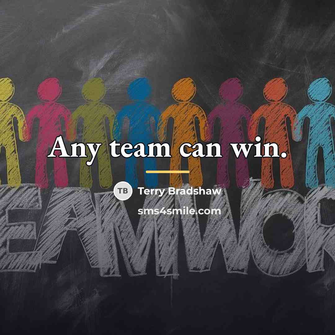 “Any team can win.…” quote by Terry Bradshaw