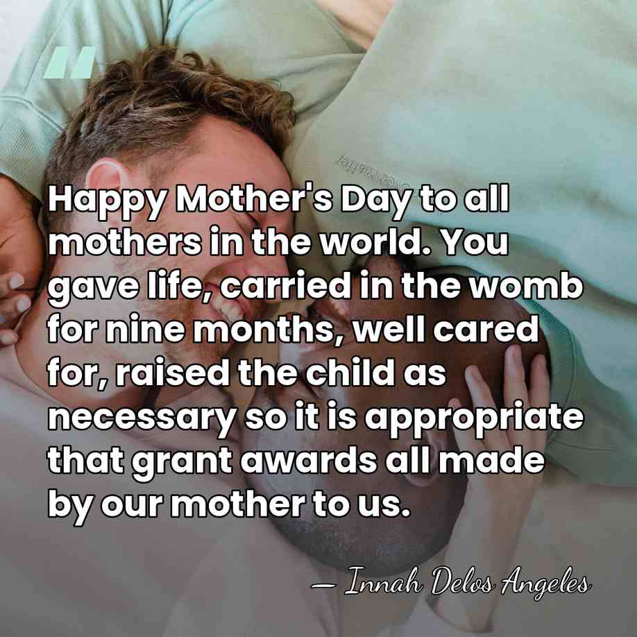 Happy Mother's Day to all mothers in the world. You gave life,&hellip; - Innah Delos Angeles