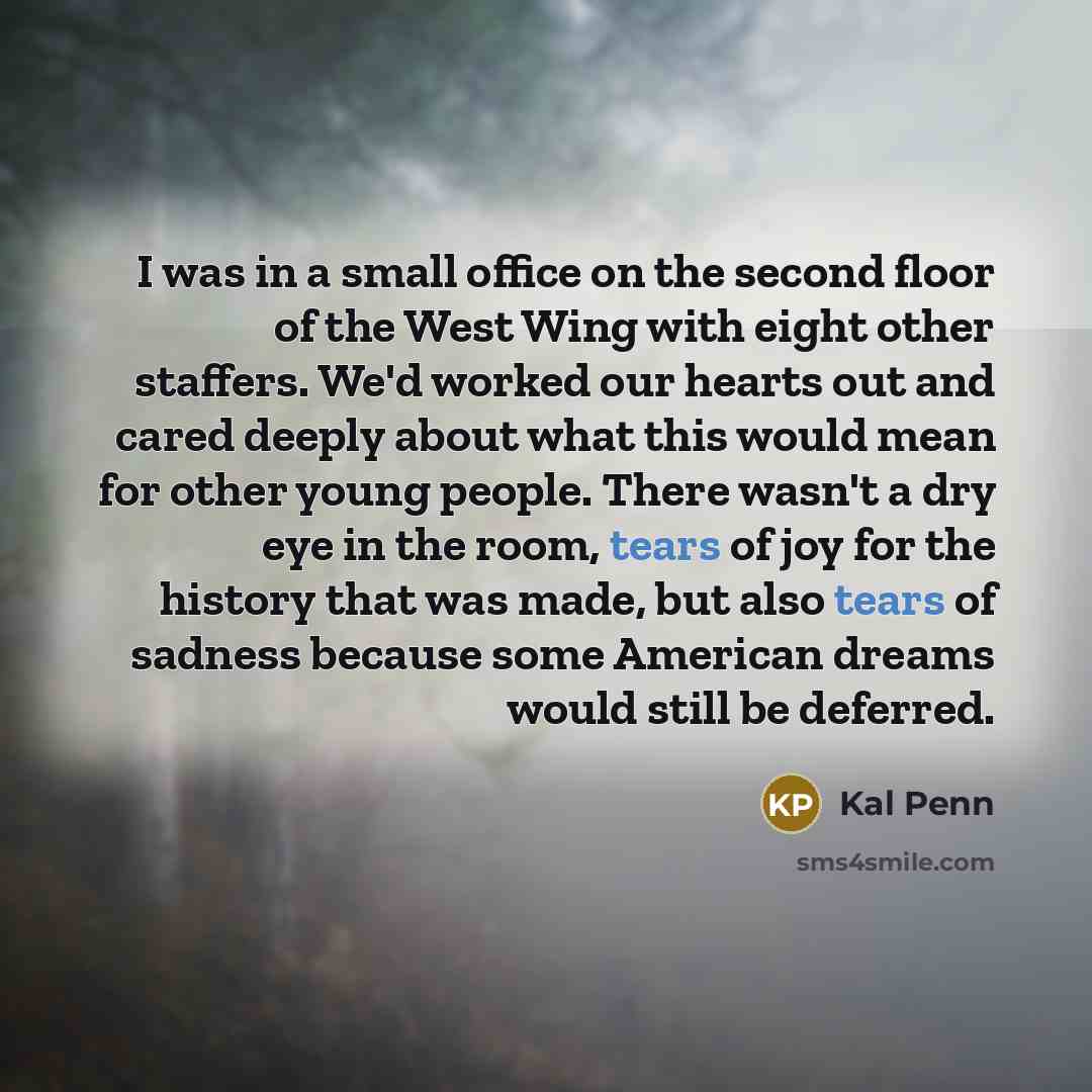 “I was in a small office on the second floor…” quote by Kal Penn