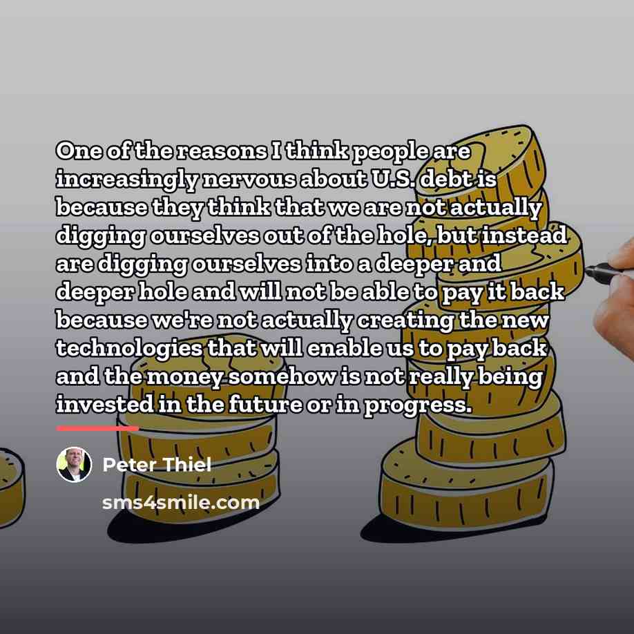 “One of the reasons I think people are increasingly nervous…” quote by Peter Thiel