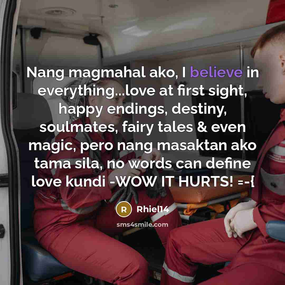 “Nang magmahal ako, I believe in everything...love at first sight,…” quote by Rhiel14