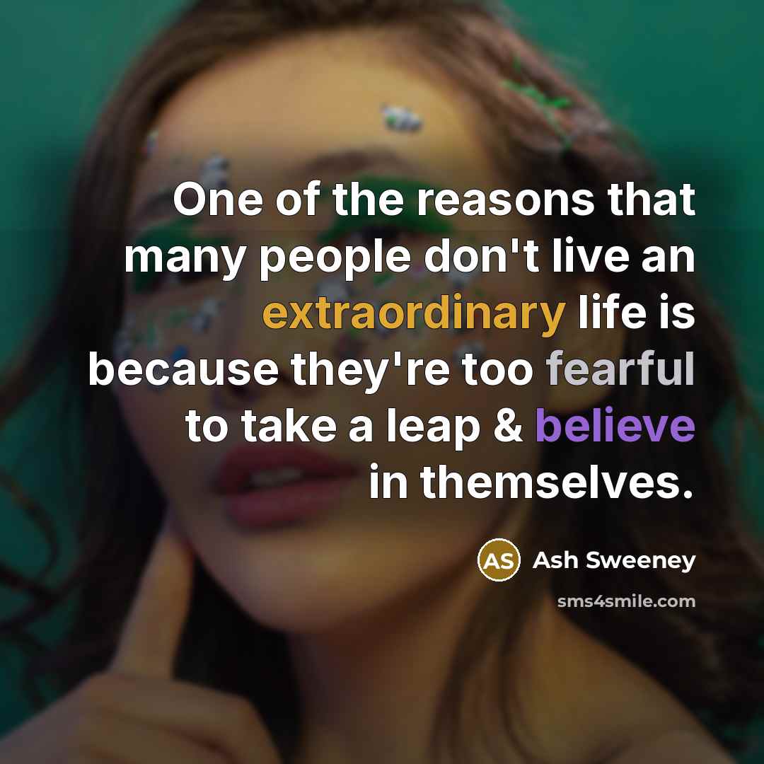 “One of the reasons that many people don't live an…” quote by Ash Sweeney