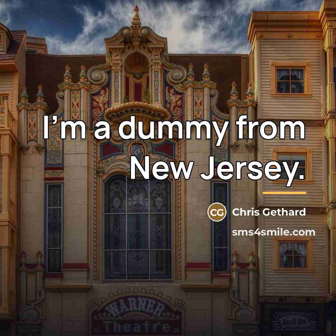 “I'm a dummy from New Jersey.…” quote by Chris Gethard