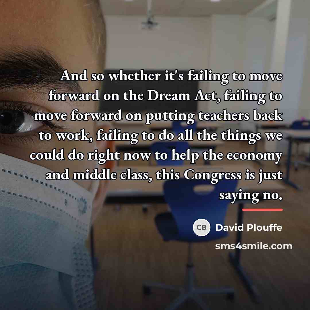 “And so whether it's failing to move forward on the…” quote by David Plouffe