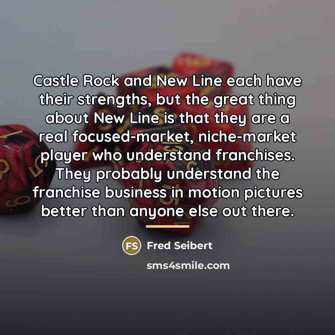 “Castle Rock and New Line each have their strengths, but…” quote by Fred Seibert