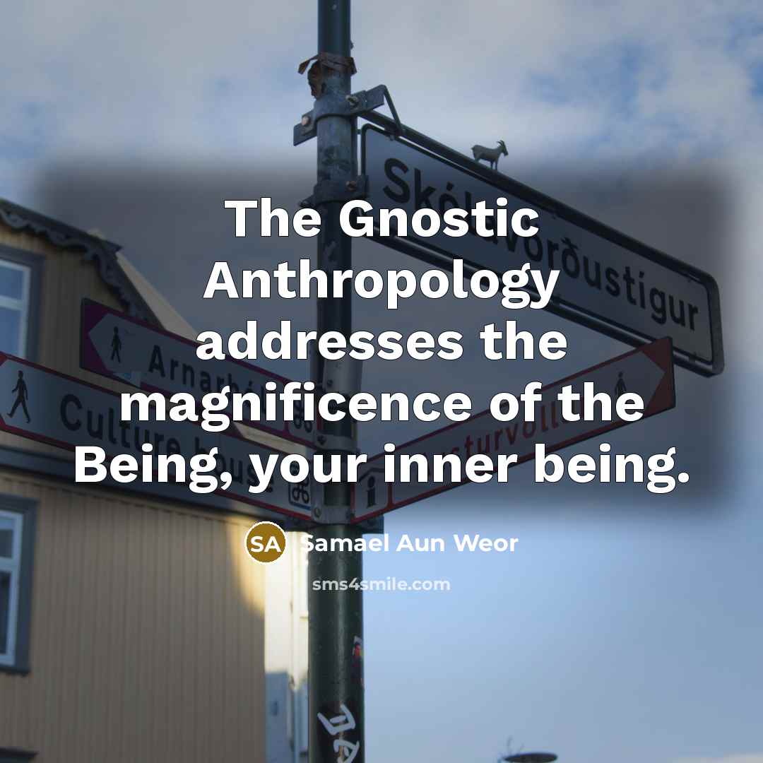 “The Gnostic Anthropology addresses the magnificence of the Being, your…” quote by Samael Aun Weor