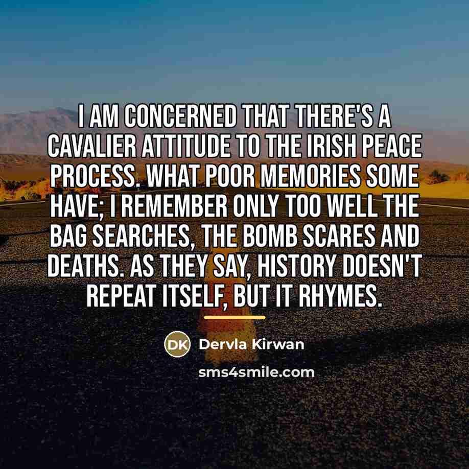 “I am concerned that there's a cavalier attitude to the…” quote by Dervla Kirwan