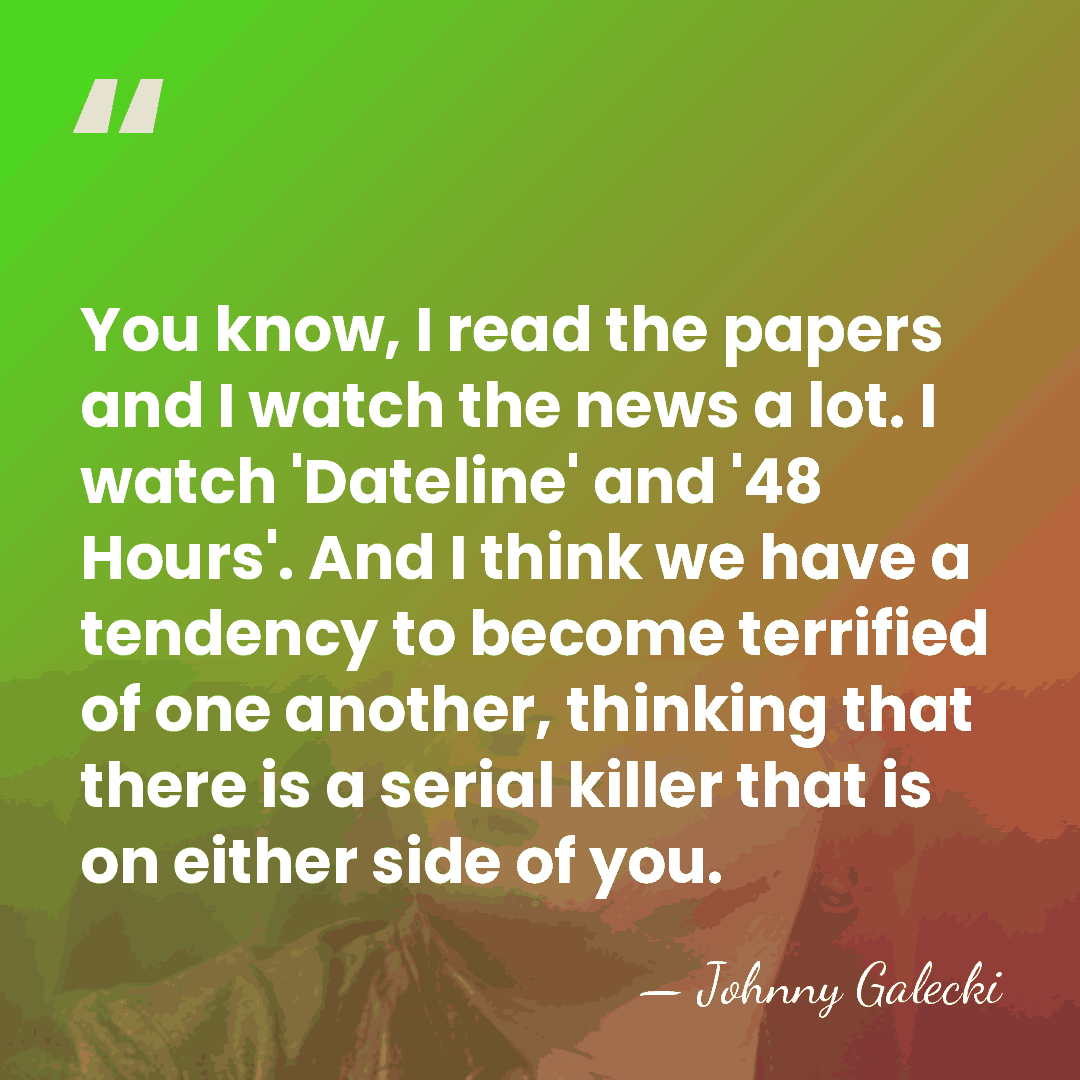 You know, I read the papers and I watch the news a&hellip; - Johnny Galecki