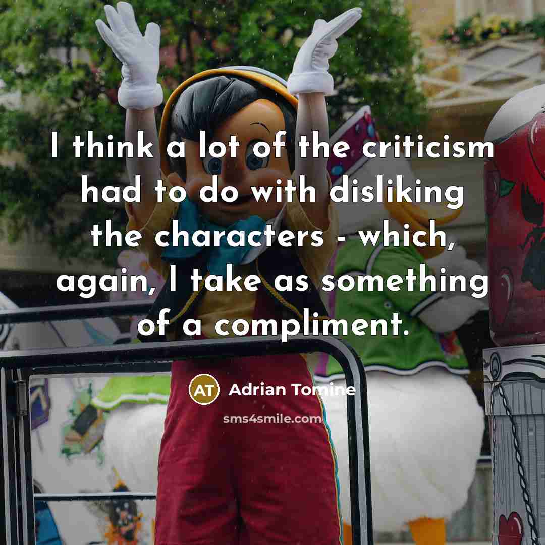 “I think a lot of the criticism had to do…” quote by Adrian Tomine